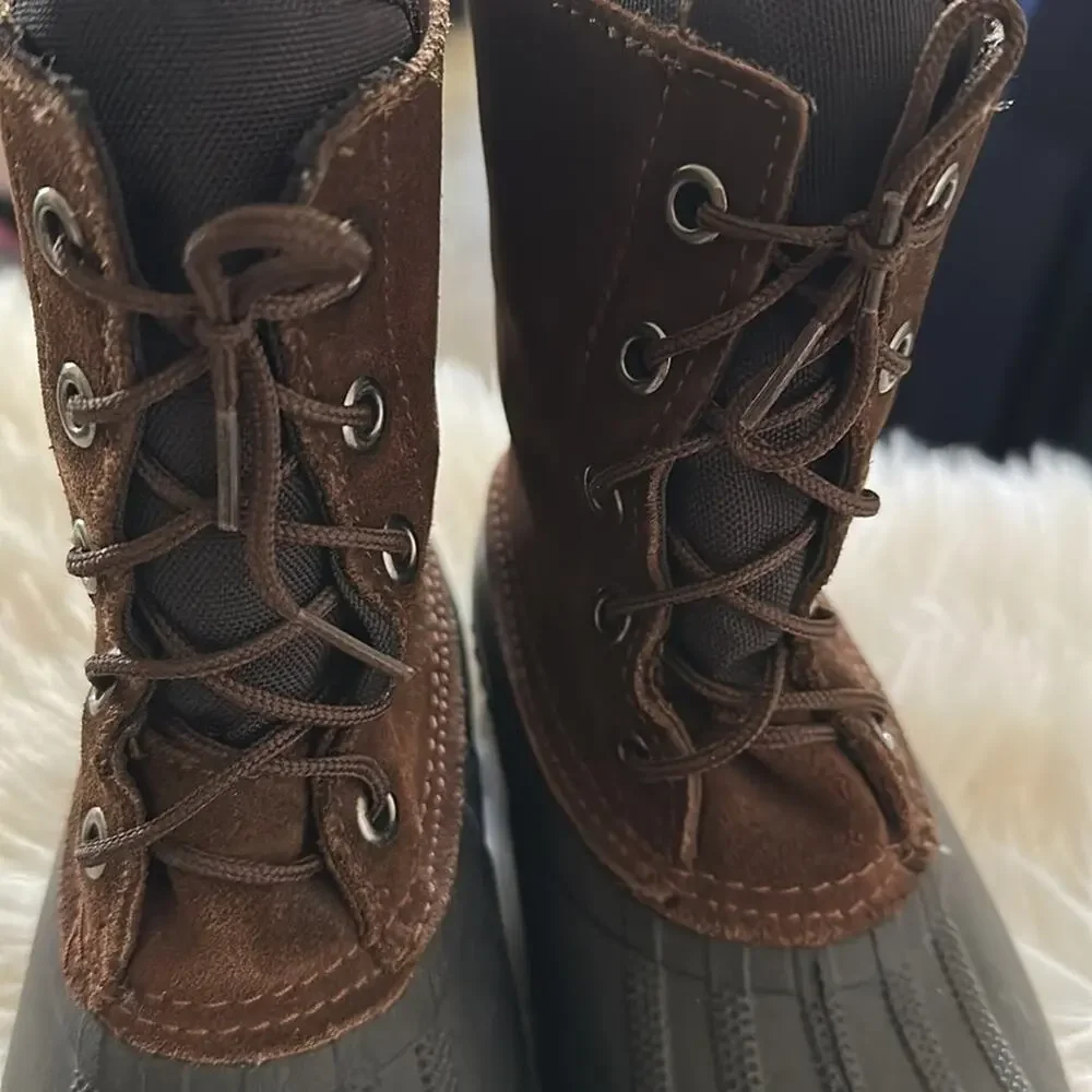 Kids Waterproof Lace Up Boots Size 11
